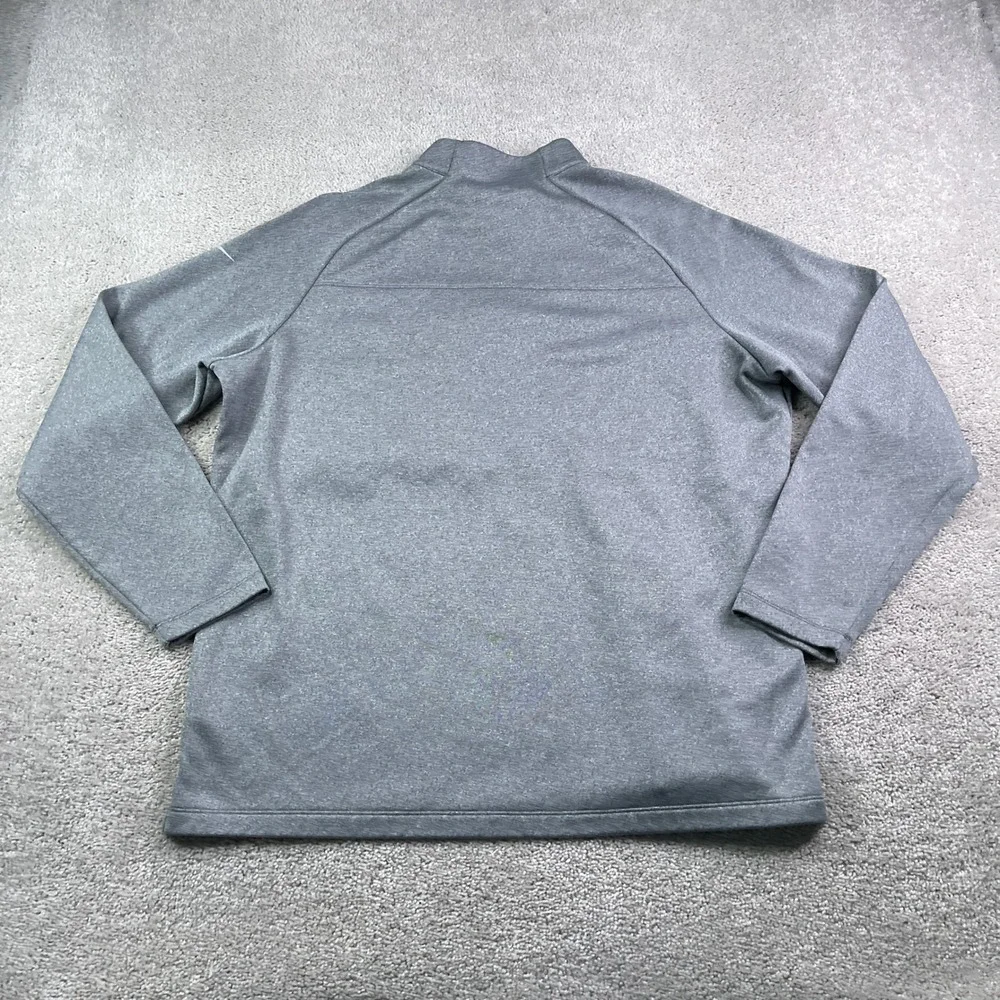 Nike Sweater Mens XL Gray Therma Fit Fleece Dr Pepper Quarter Zip Pullover